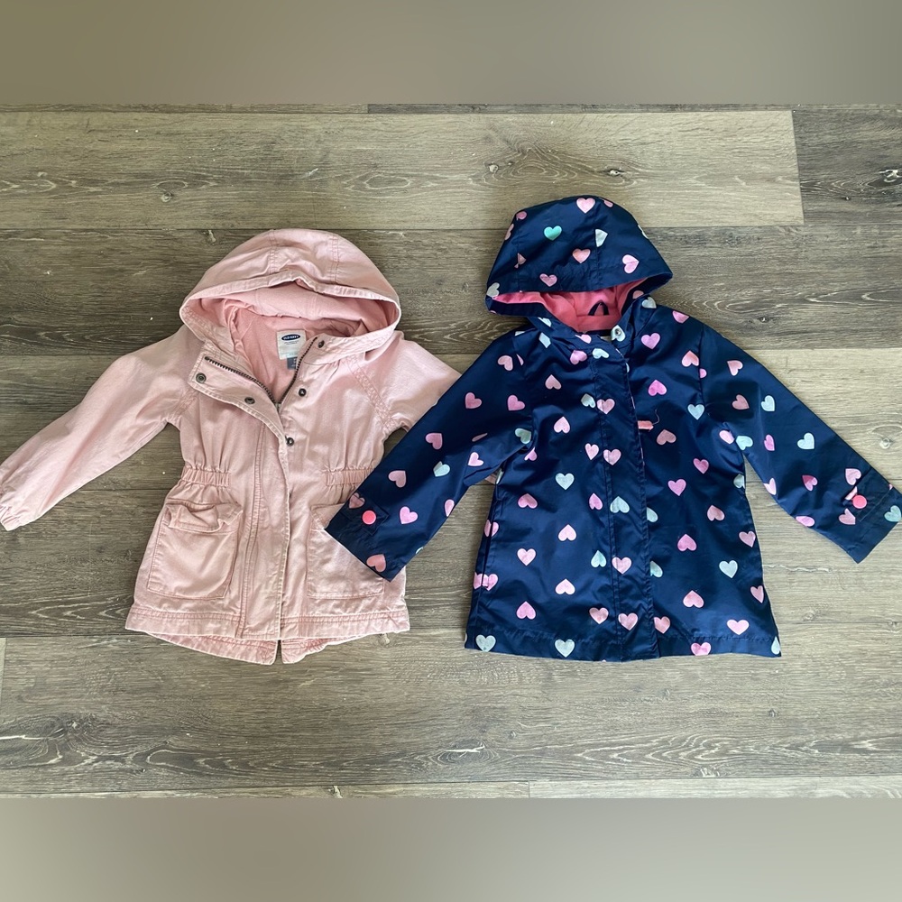 Kids Pink and Navy Heart Jackets